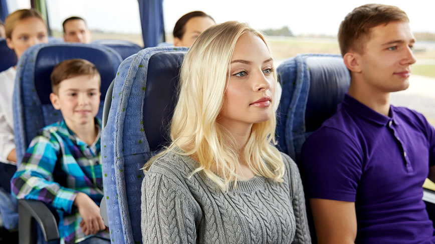 Passengers on bus