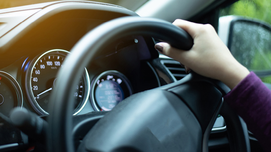 Steering wheel and dashboard