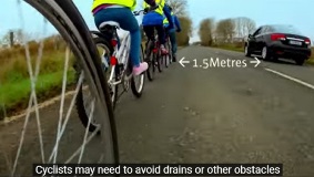 Sharing the road with cyclists